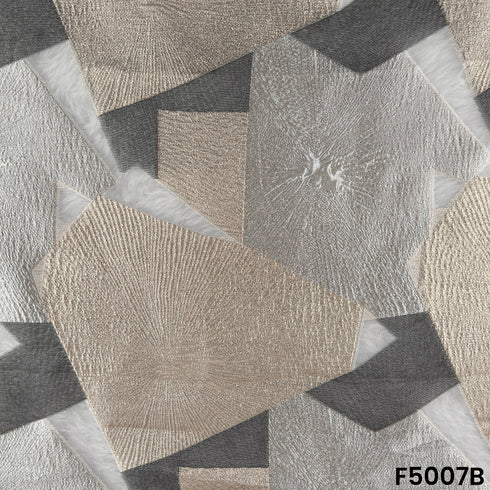 Zari Work Crushed Tissue Fabric-F5007